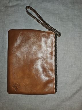 Patricia Nash Cassini Leather Wristlet Clutch with Wrist Strap